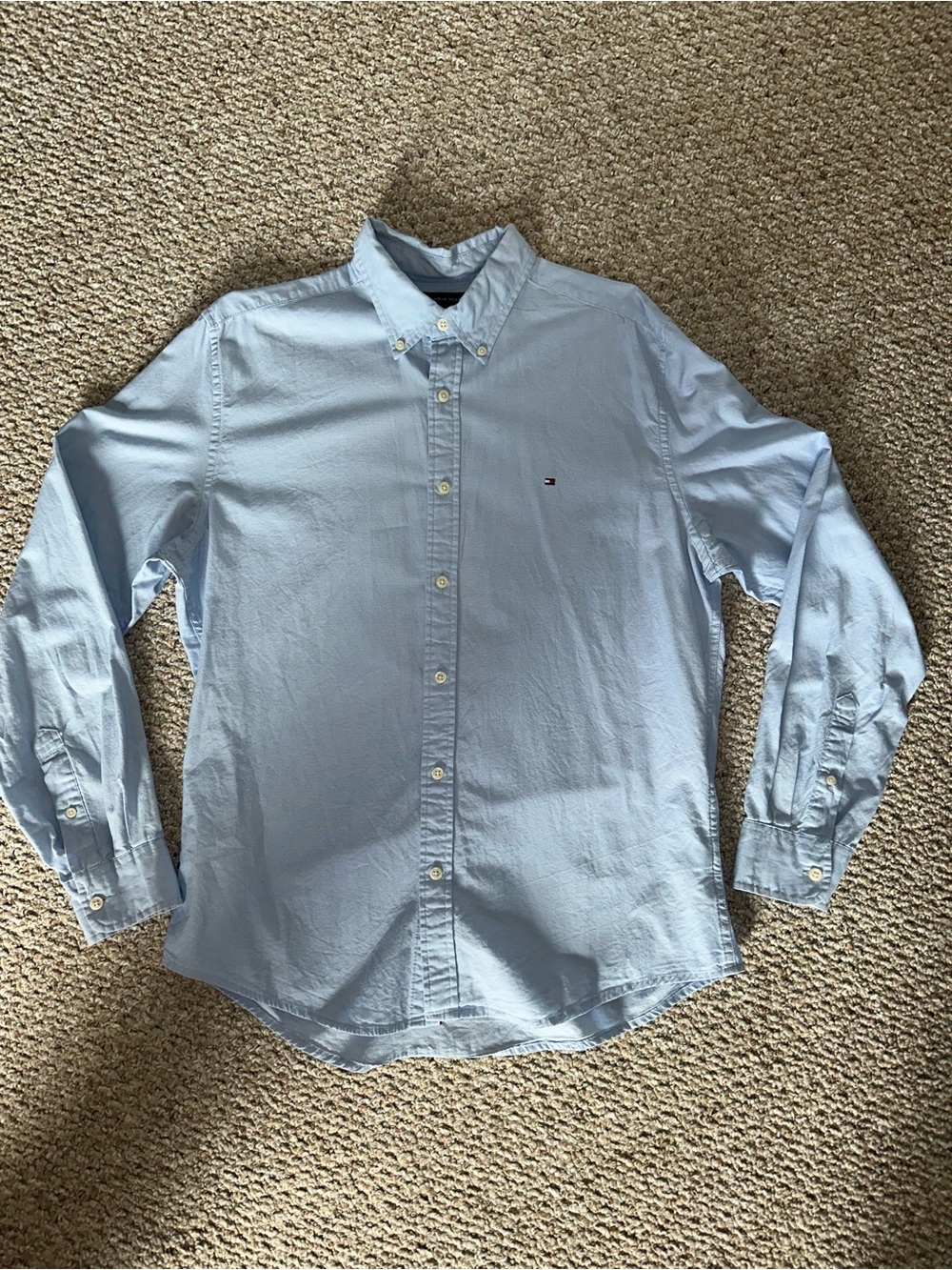 Tommy Hilfiger Pale Blue Button-Down Shirt